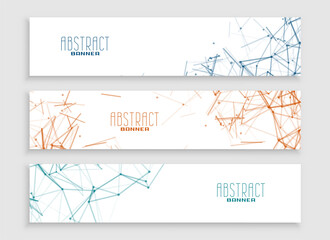 set of three corporate website slider layout in low poly