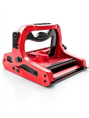 Fototapeta premium 3D Render of Heavy-Duty Paper Punch – Minimalist Office Tool on White Background