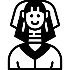 ethnic solid line icon