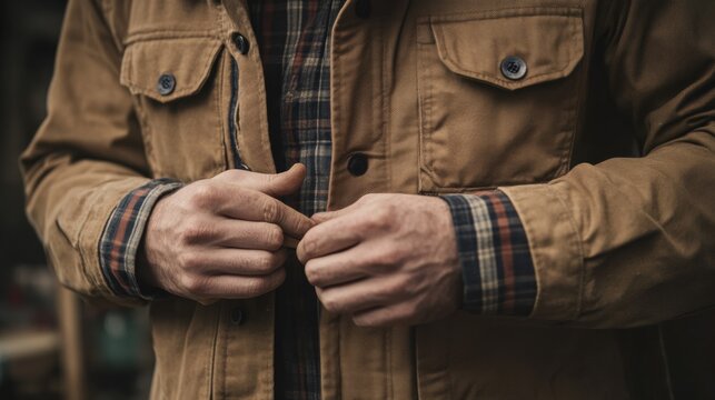 Carpenter building a wooden chair. Featuring craftsmanship and furniture construction