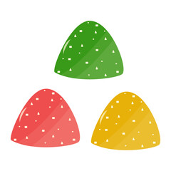 Scary Halloween Candy Element. Trick or Treat Celebration. Vector Illustration.