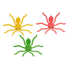 Scary Halloween Candy Element. Trick or Treat Celebration. Vector Illustration.