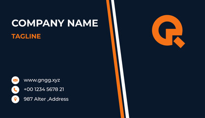 Premium business card template | Editable 