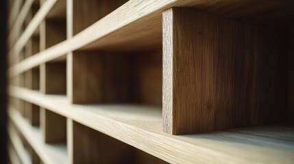 Carpenter building custom bookshelf. Featuring woodworking and custom furniture