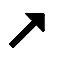 Corner Arrow Turning to Upward Icon Design