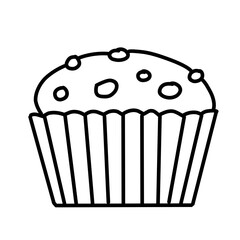cake birthday food dessert party icons set vector
