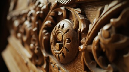 Carpenter carving wood details. Featuring wood carving and craftsmanship