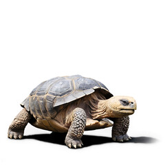 Obraz premium Slow-Moving Turtle in Natural Habitat: Exploring Shelled Wildlife and Reptile Behavior in the Forest