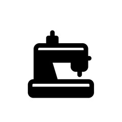 sewing machine glyph icon