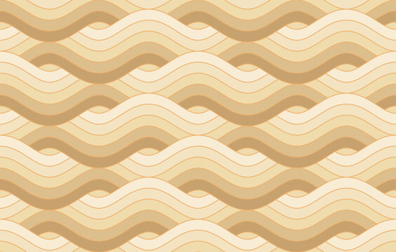 Seamless pattern design, Water wave in traditional oriental Chinese and Japanese style