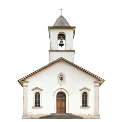 Fototapeta premium Historic Church Architecture: A captivating view of an aged church, steeped in rich history and timeless grace. It showcases the enduring beauty of faith and architecture.