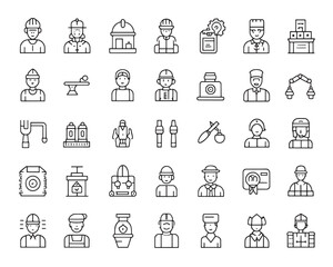 Minimal Apprenticeship Icons for Job Skills