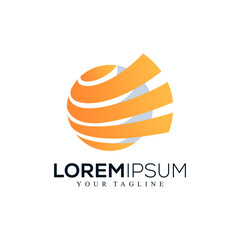 Abstract circle logo design