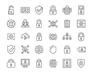 Authentication Icons Collection for Web and App