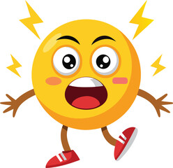 Shocked emoji shake animated strikers