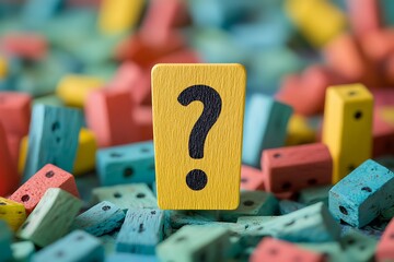 Wooden Question Mark