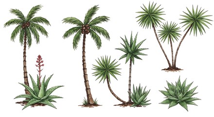 Fototapeta premium Tropical Botanicals AI Generated