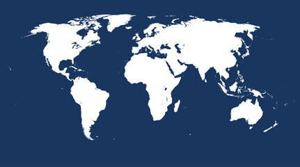 World map, Silhouette map. World map color vector modern. World Map Vector Illustration.
