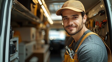 Skilled Technician in Service Van