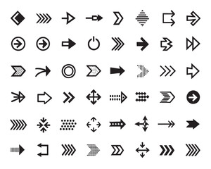 arrow line art style icon bundle