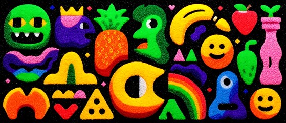 Colorful Abstract Shapes.