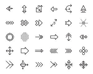 Modern Arrow Line Art for Graphic Designers