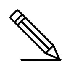Pencil Drawing a Line Icon Design