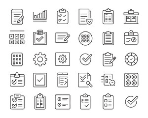 Editable Assessment Line Art