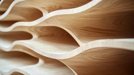 Carpenter sanding wooden shelves. Featuring woodworking and finishing