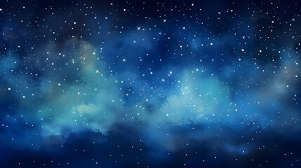 Obraz premium A vibrant illustration of the night sky illustration abstract decorative painting