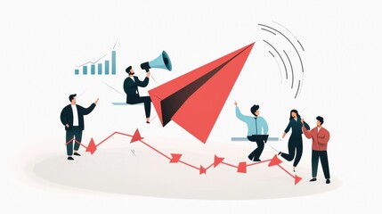 Marketing strategies in action promoting growth through data visualization and engagement techniques