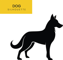 Obraz premium German Shepherd Silhouette