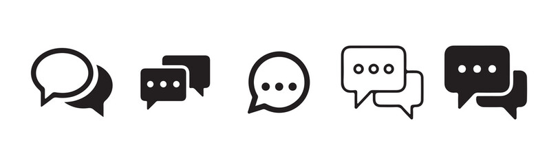 Fototapeta premium Comment icon speech bubble symbol. Blank bubbles vector icons. Message vector icons. Vector Illustration Eps 10