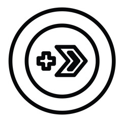 Obraz premium right arrow icon