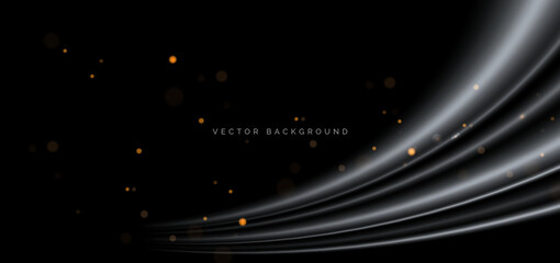 Fototapeta premium Grey gradient on dark background. You use can banner, brochre, presentation.