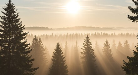Obraz premium Golden Hour's Embrace AI Generated