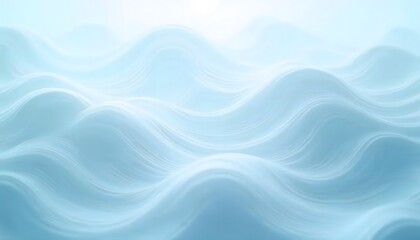 Obraz premium Light blue, wavy patterns resembling ethereal water or clouds.