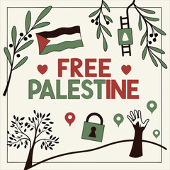 free palestine photo vector ultra hd