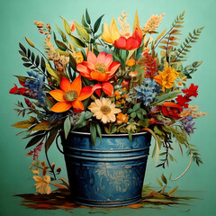 bouquet of colorful flowers