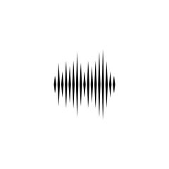 Sound waves icon isolated on white background