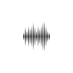 Sound waves icon isolated on white background