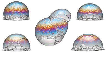 Chromatic Bubblescapes AI Generated