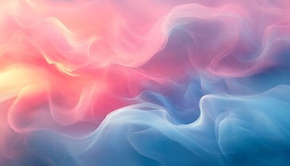 Obraz premium Abstract Smoke Flow, Pastel Colors