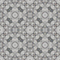 Seamless abstract pattern. Symmetrical texture. Kaleidoscope
