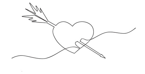 Simbol love line art