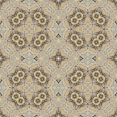 Seamless abstract pattern. Symmetrical texture. Kaleidoscope