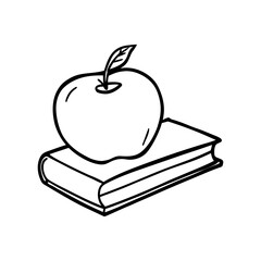 Book and Apple Icon