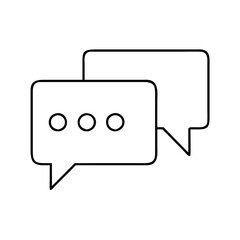 Communication bubbles online chat message dialogue speech bubbles