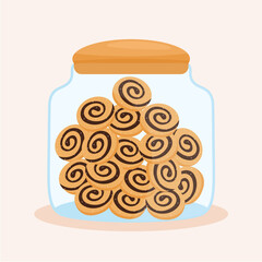 jar of chocolate cookies