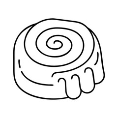 A Delicious Swirl Pastry Sweet Treat Bakery Item